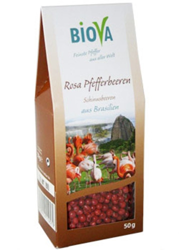 BIO Rosa Pfeffer Beeren aus Brasilien, 50g  Biova -Premium-Qualität!