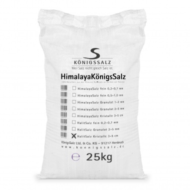 HalitSalz (Brocken) Kristalle 2-5cm Sack 25 kg-PREMIUM-QUALITT